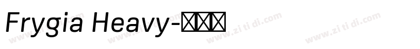 Frygia Heavy字体转换